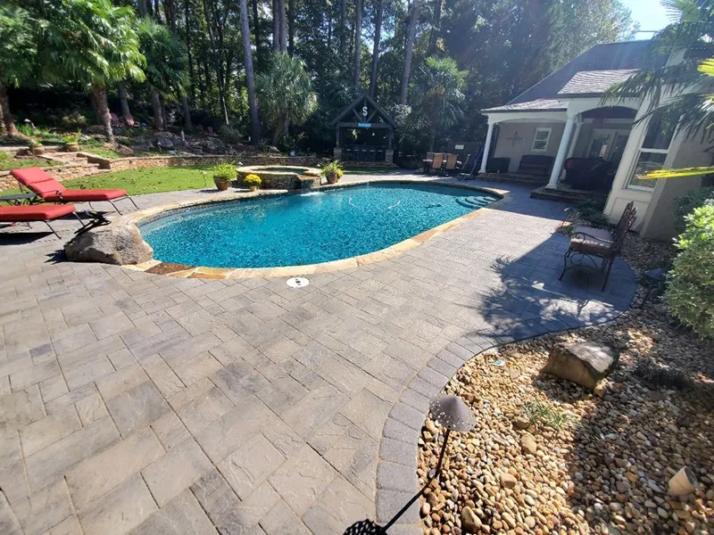 Hardscaping project by 4 Seasons in North Atlanta: paver and stone work (photo 1)