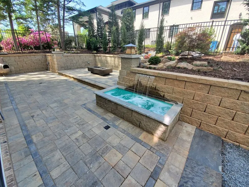 Hardscaping project by 4 Seasons in North Atlanta: paver and stone work (photo 3)