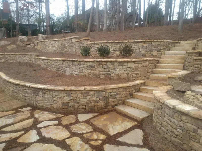 Hardscaping project by 4 Seasons in North Atlanta: paver and stone work (photo 5)