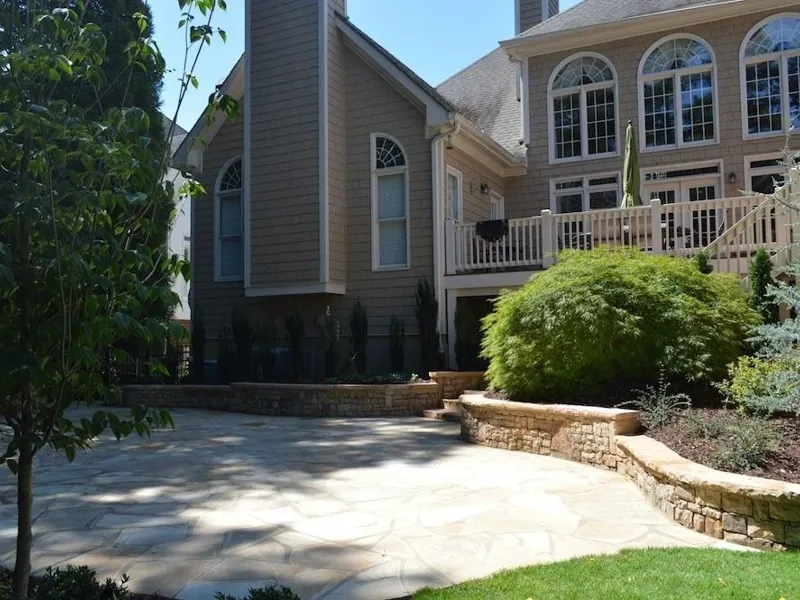 Hardscaping project by 4 Seasons in North Atlanta: paver and stone work (photo 6)